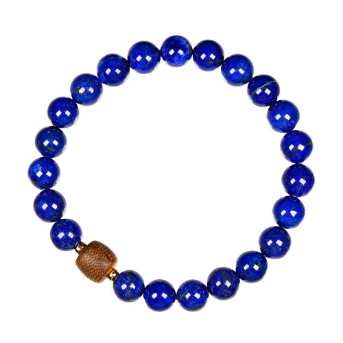 正佳珠寶 Gemsrich Jewelry 【正佳珠寶】青金石 頂級棋楠沉香 7.7-8.2mm 青金石手珠