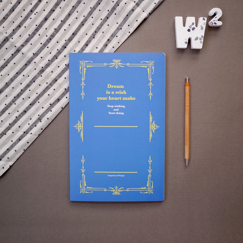 Thinking notes - square eye notebook B5 (blue) - สมุดบันทึก/สมุดปฏิทิน - กระดาษ สีน้ำเงิน