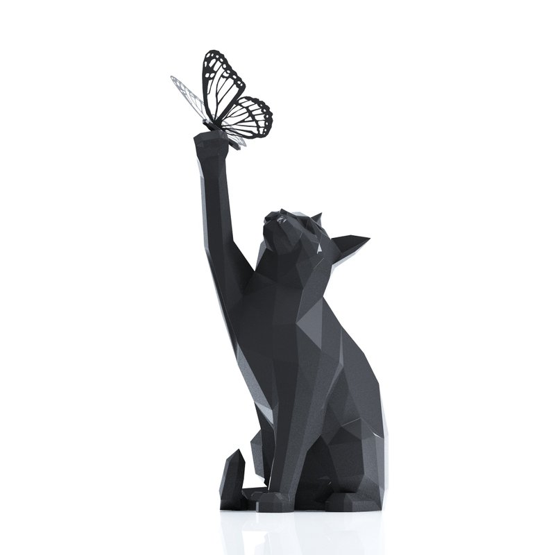 Cat with Butterfly for Metal - 手工藝教學/工具書 - 其他材質 