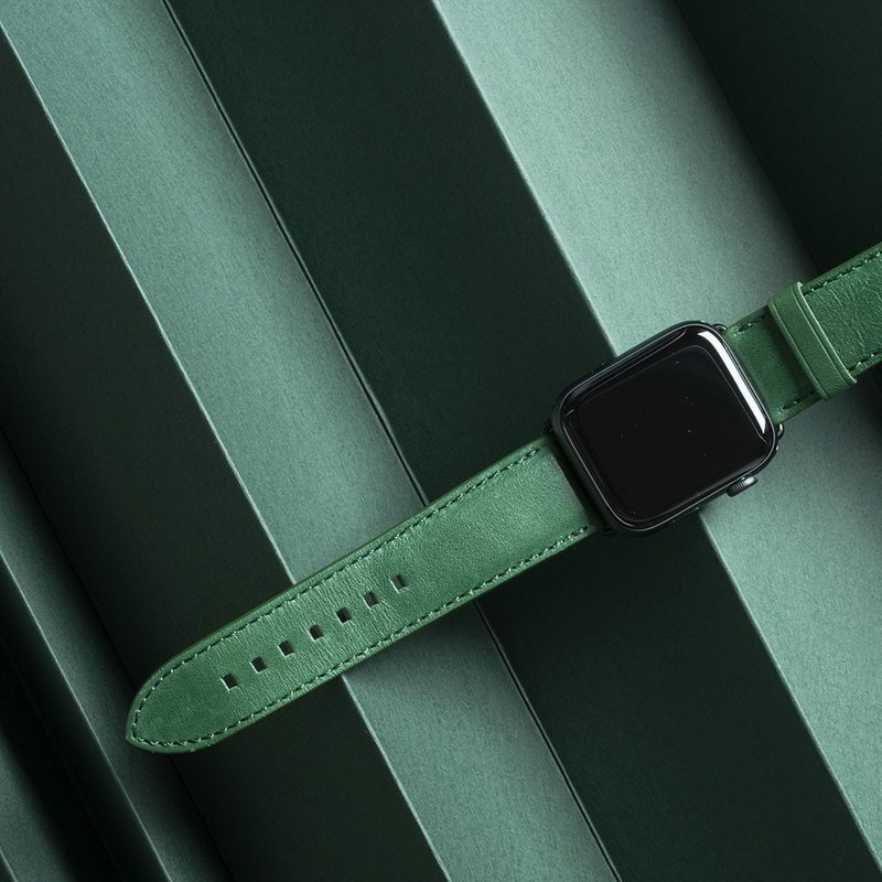 alto Apple Watch 皮革錶帶 42/44/45/4 - 錶帶 - 真皮 綠色