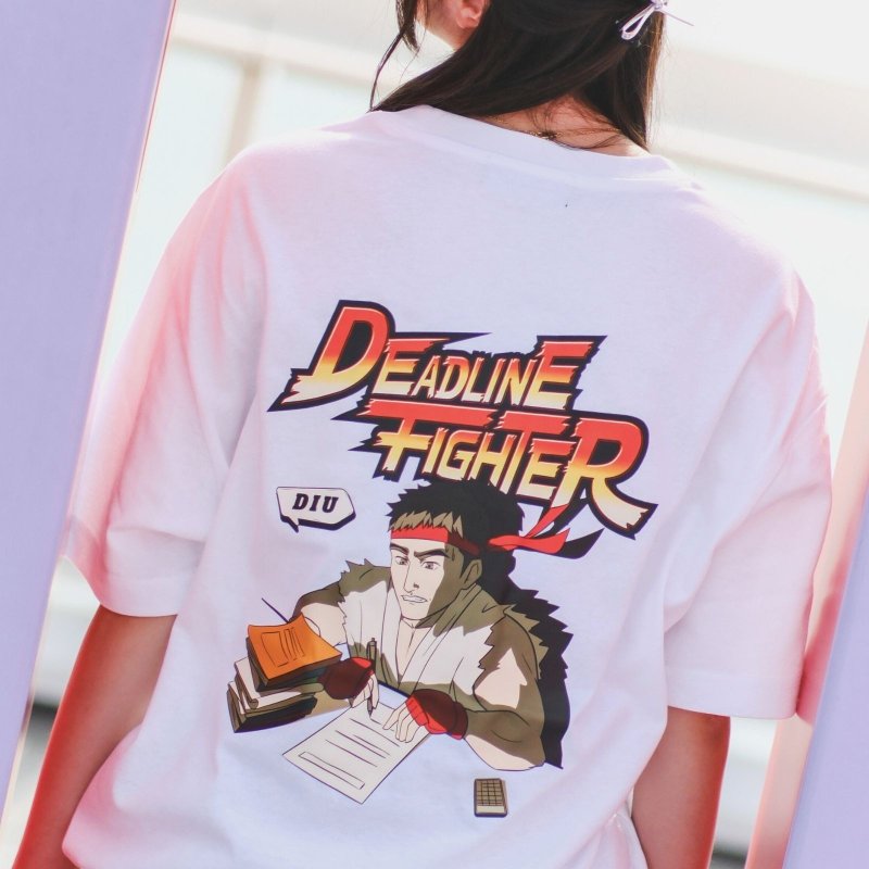 【CREEPS】Deadline Fighter 寬鬆重磅印花T恤 210g - 男 T 恤 - 棉．麻 多色