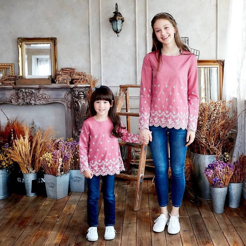 (Family fitted) Petal melody (set of two) - Parent-Child Clothing - Cotton & Hemp 