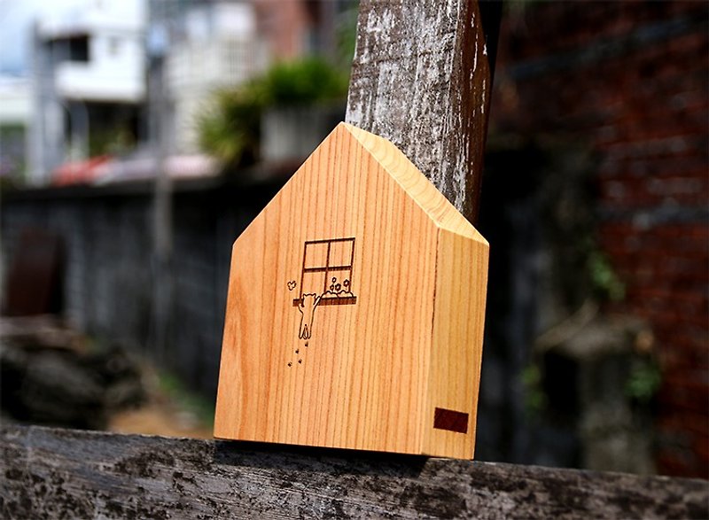 【Beech】House Bookend - Items for Display - Wood 