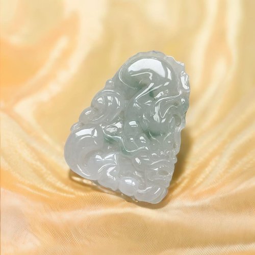瓔珞珠寶盒 E.L.Jewelry Box 冰種飄藍花翡龍牌 | 天然緬甸玉翡翠A貨