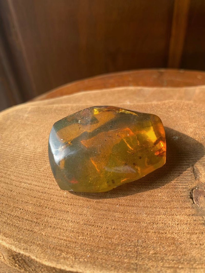 I Time Series I Mexican Natural Insect Amber 10.7g - สร้อยคอ - เครื่องประดับพลอย สีเหลือง