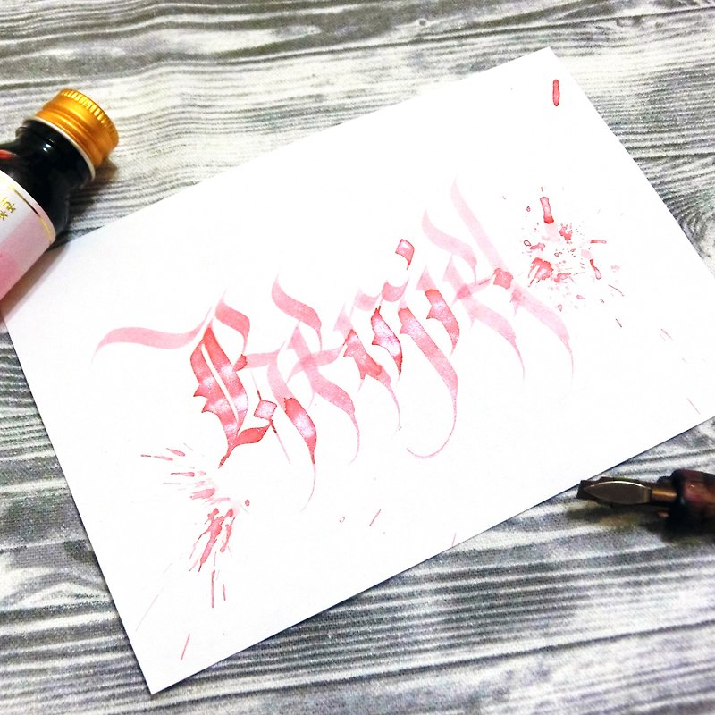 【Hand Ink】Angel Series─Remuel - อื่นๆ - วัสดุอื่นๆ สึชมพู