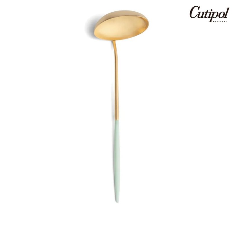 Portuguese Cutipol GOA series sapphire gold 29.5cm large spoon - ช้อนส้อม - สแตนเลส สึชมพู