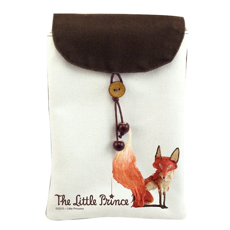 Little Prince Movie Version Authorization - cell phone pocket: [secret] Fox (shoulder) - กระเป๋าแมสเซนเจอร์ - ผ้าฝ้าย/ผ้าลินิน สีส้ม