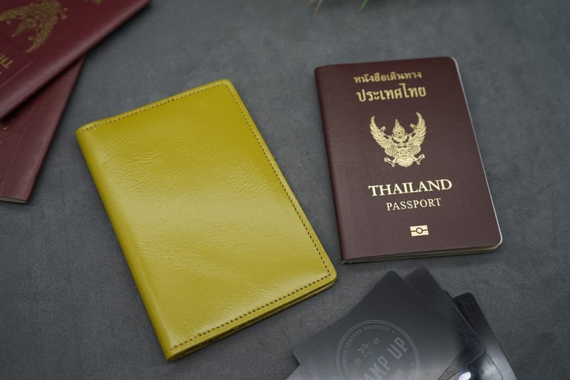 Passport holder(PCO001)(Lime) - Other - Genuine Leather 