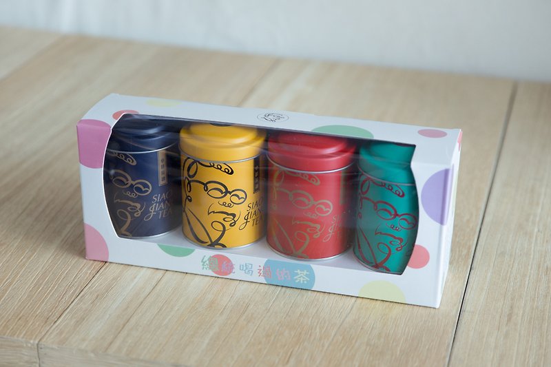 [Xiao Jiang Tea Shop] Perfect match with 75g x4 in a gift box set (three styles) - ชา - กระดาษ หลากหลายสี