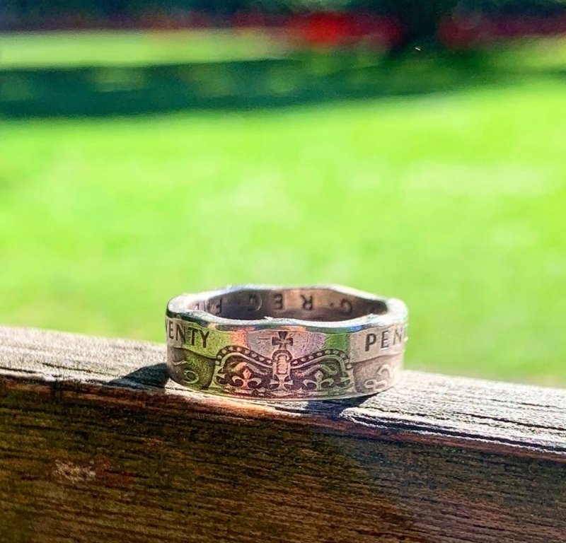 UK 20 pence coin ring - แหวนทั่วไป - โลหะ 