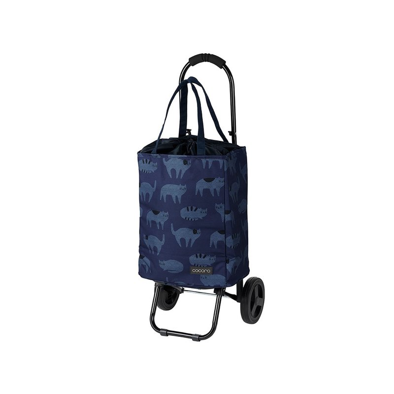 Japan COCORO Mao Printed Series Thermal and Cold Insulation Folding Shopping Cart-22L-Multiple colors available - Other - Polyester Blue