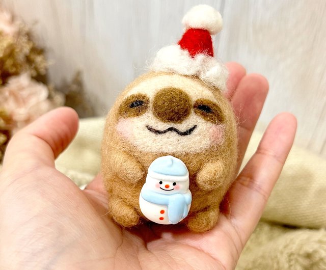 クリスマス限定 クリスマス ナマケモノ カピバラ 各種 羊毛フェルト