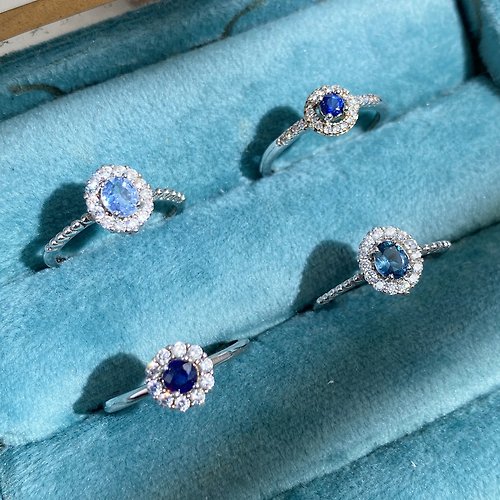 Purnima Magic Salon 藍寶石 精選四件新春特惠 一物一拍 各僅有一顆 天然藍寶石戒指