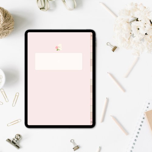 thedaisysunshine Digital Notebook | iPad Notebook | Goodnotes | Cute Notebook | Peach Pink