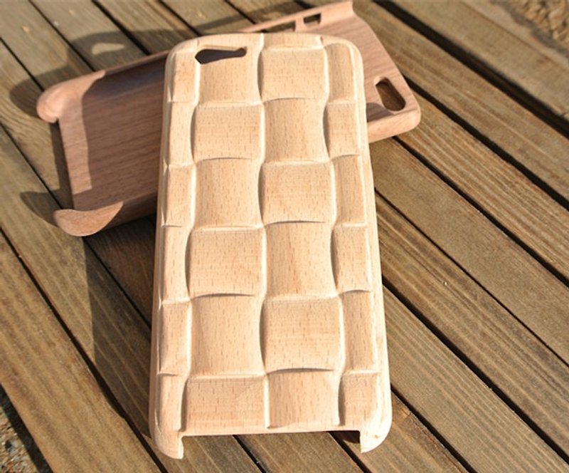 iphone6 / iphone6 PLUS 原木手機殼 - 3D立體普普風款 - 手機殼/手機套 - 木頭 咖啡色
