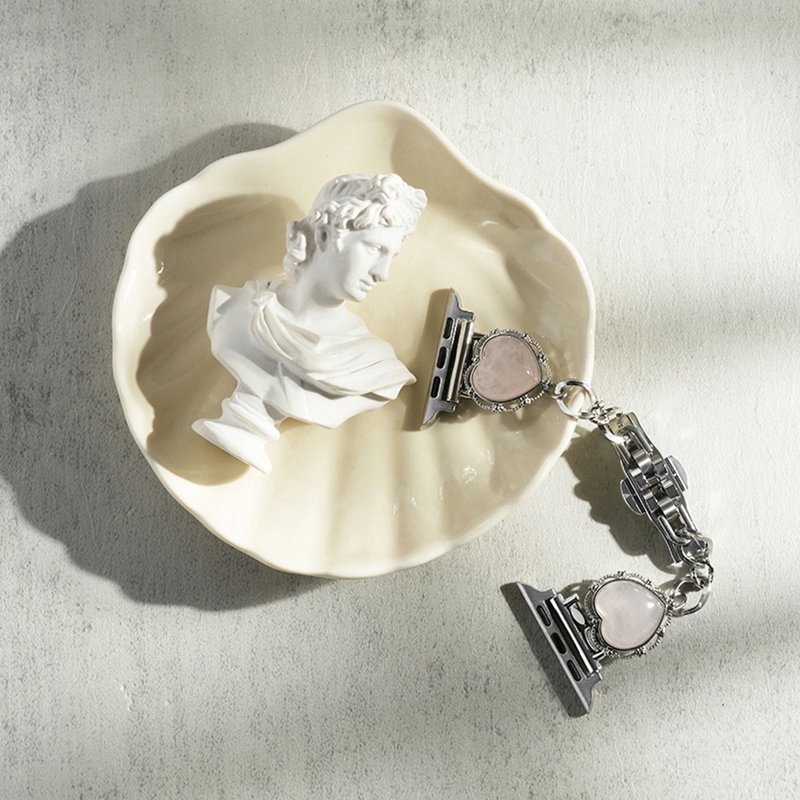 APPLE WATCH - 【Blush Love Bracelet】手做水晶錶帶錶帶 - 錶帶 - 其他金屬 