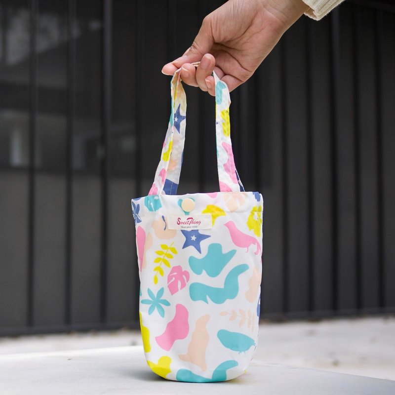 Animal forest fast storage waterproof beverage bag - ถุงใส่กระติกนำ้ - เส้นใยสังเคราะห์ ขาว