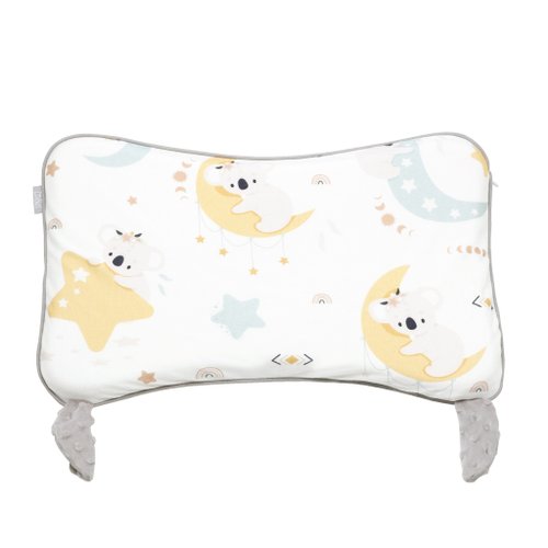 UbeLife b&h 親水棉幼童塑型枕頭連枕套(6個月-7歲) - 樹熊