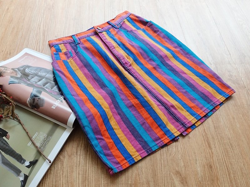 Vintage under / skirt no.122 tk - กระโปรง - ผ้าฝ้าย/ผ้าลินิน หลากหลายสี