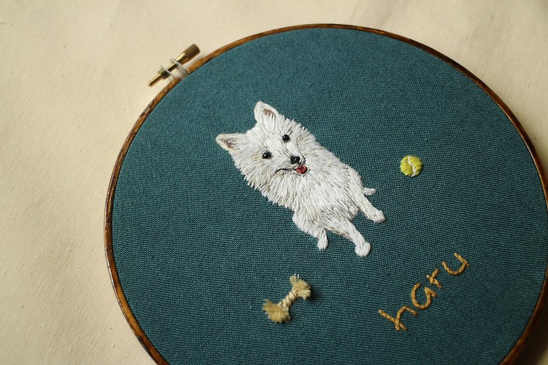 Customized Pet Hand Embroidery Order Instructions - Items for Display - Thread Multicolor