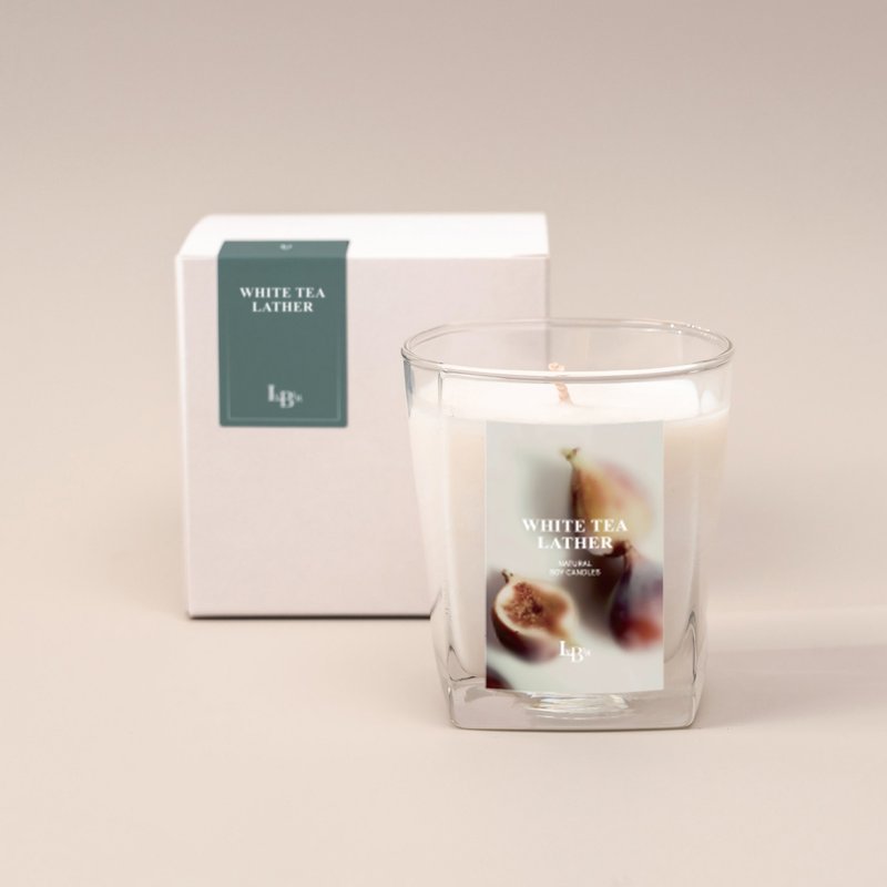 【茶香|白茶 相濡以茉White tea lather】天然大豆香氛蠟燭 - 香氛蠟燭/燭台 - 蠟 