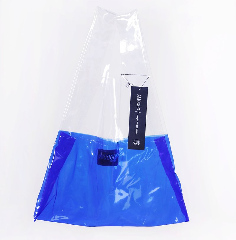 AM0000 ||| ice cream bag Ice Cream Transparent Bag Limited Perspective Blue - กระเป๋าถือ - พลาสติก สีน้ำเงิน