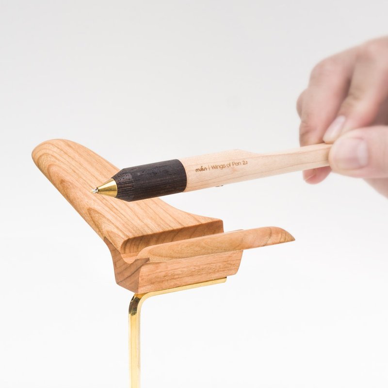 Peck Ink 2.0 - tit wing shape pen holder - Pen & Pencil Holders - Wood 