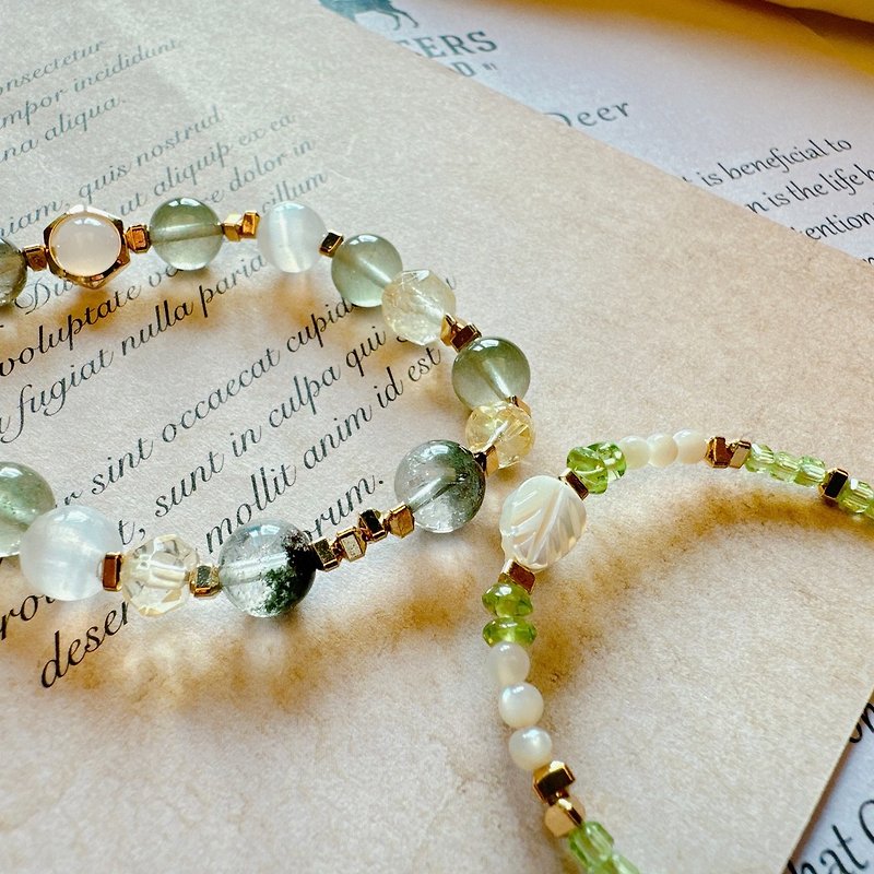 [Get Rich Overnight] Promote career x bring good wealth x bring luck - Bracelets - Crystal Green