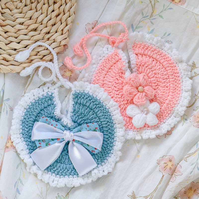 [Maomi] Cute little flower collar/can be customized/pet scarf/cat/dog - ชุดสัตว์เลี้ยง - วัสดุอื่นๆ หลากหลายสี