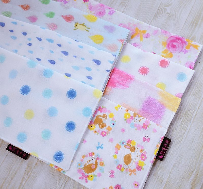 Japanese double yarn handkerchief - free shipping discount bag - Towels - Cotton & Hemp Pink
