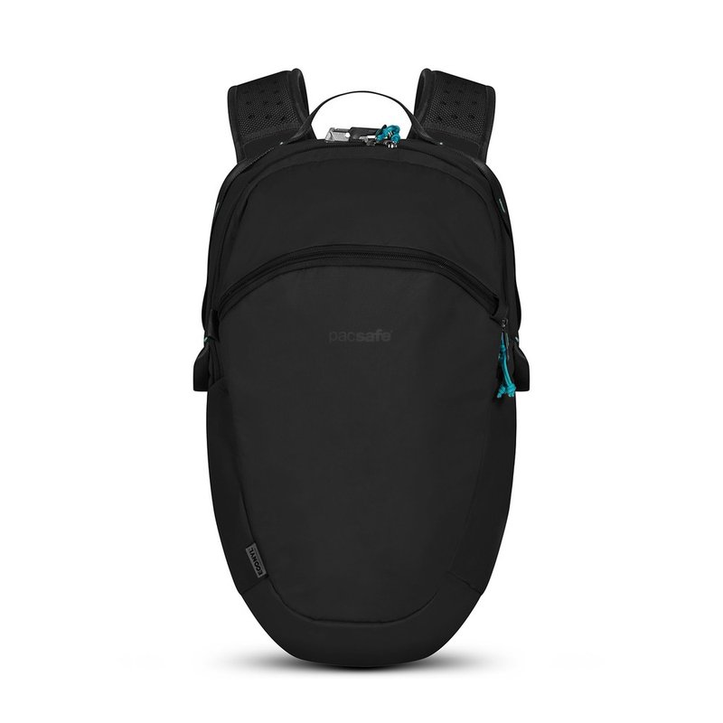 Pacsafe ECO | Five Patents Anti-theft Mountaineering Backpack 18L Black - กระเป๋าเป้สะพายหลัง - วัสดุอีโค สีดำ