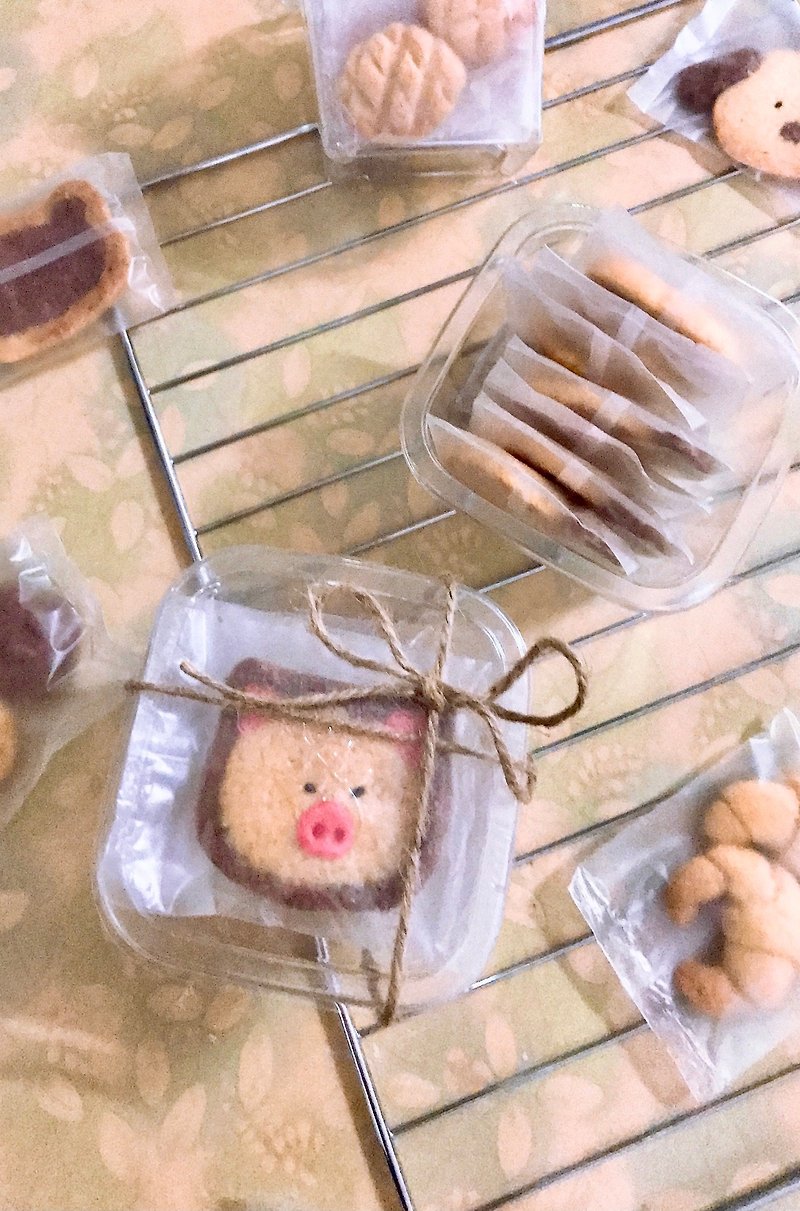 [Can be customized] Handmade healing three-dimensional biscuits 1 type 2 pieces - คุกกี้ - วัสดุอื่นๆ 