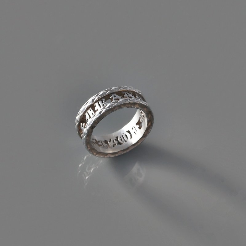 Frankness Original | 925 Sterling Silver Stereo Ring Ring - Sterling Silver / Rose Gold / Handmade / Gift / Customization - แหวนทั่วไป - โลหะ สีเงิน