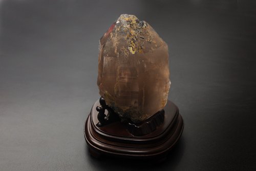 element 微元素原礦工坊 巴基斯坦喜瑪拉雅茶水晶黑碧璽共生 礦石/靈修/開運/招財