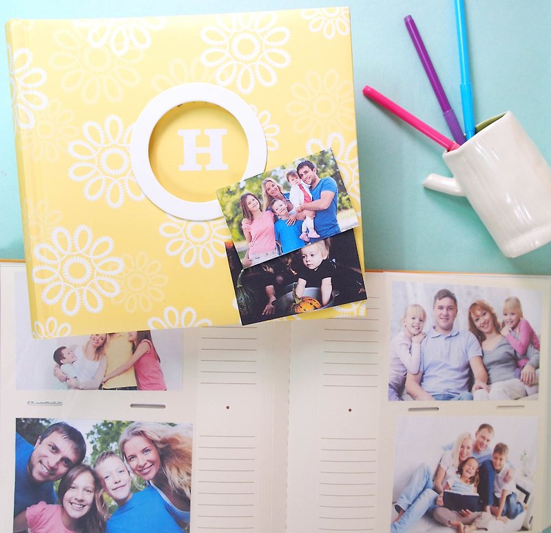 Can record acid-free phase M/soft yellow - Photo Albums & Books - Paper Yellow