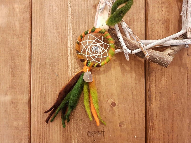 handmade Dreamcatcher ~ Valentine's Day gift birthday present Christmas gifts Indian. - Items for Display - Wool Green