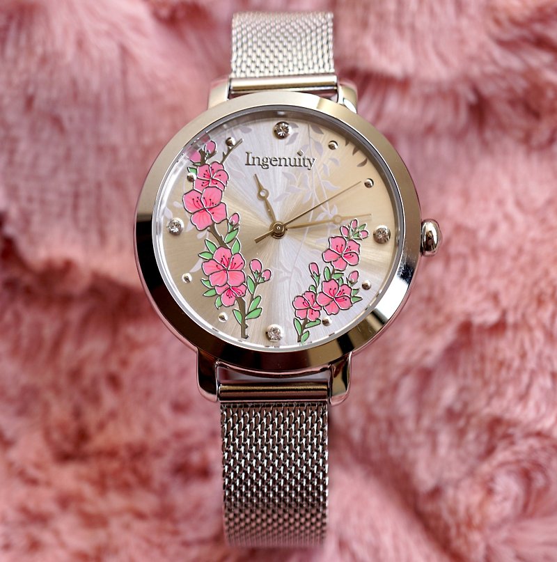 絶妙なヨーロピアンスタイルの女性用腕時計 - ファッショナブルなミラノストラップ付き - 腕時計 - 金属 パープル
