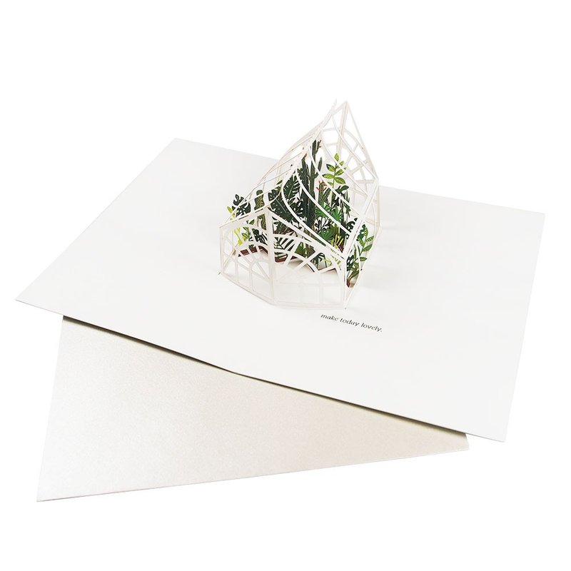 溫室栽植【Up With Paper Luxe-立體卡片 多用途】 - 卡片/明信片 - 紙 多色