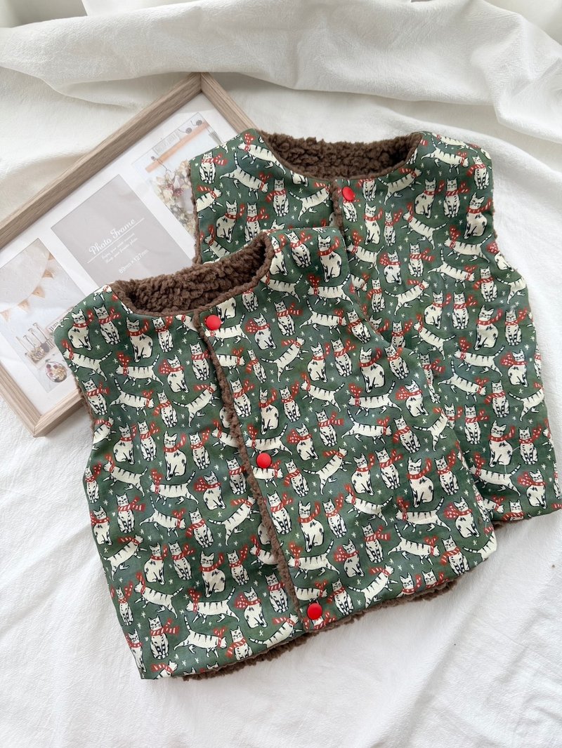 森の角落手作童裝 羊羔絨保暖背心系列 寶寶背心 生日禮 - 男/女童裝 - 棉．麻 