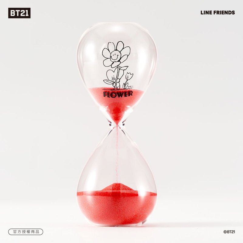 BT21 花漾10分鐘沙漏計時器 – TATA款 (紅色) - 擺飾/家飾品 - 玻璃 