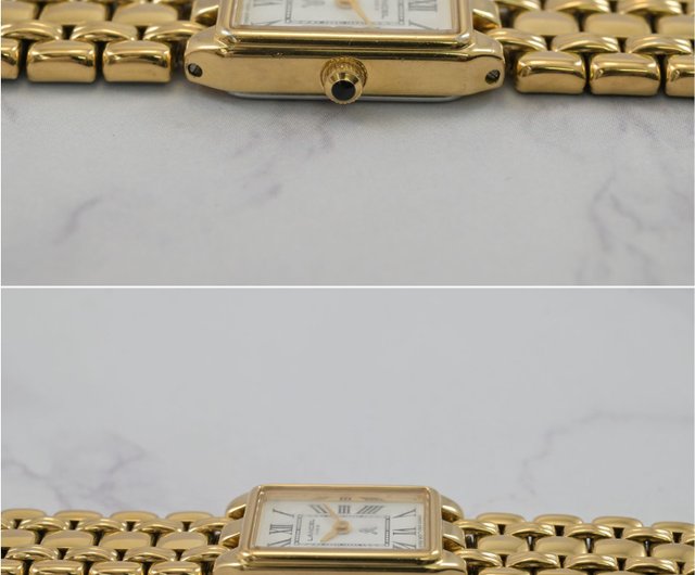 LANCEL PARIS women Tank Shape watch 17mm white Tone Dial