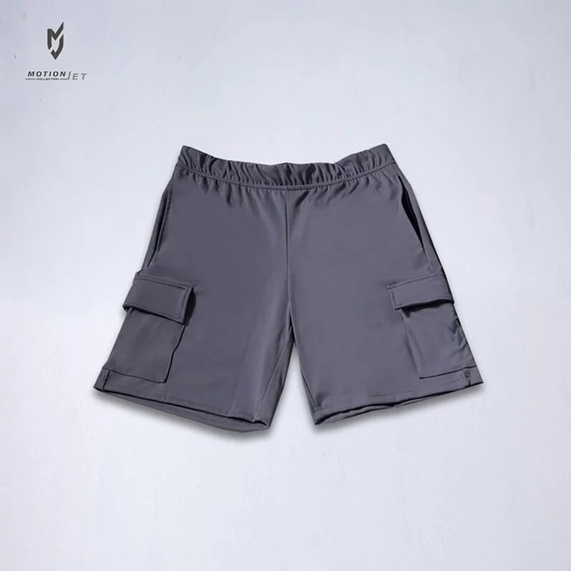MJP002-MJ 男版機能運動短褲 (泥灰) S-2XL - 男運動褲/機能褲 - 其他材質 