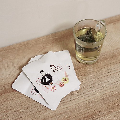 DUBI 客製 似顏繪 | 藝術字 客製化 訂製茶包 8入 包種綠茶 蜜香紅茶