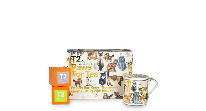 【T2 tea】愛貓咪系列禮盒- Paws for Tea - Cats Pack(茶葉) - 茶葉/茶包/水果茶 - 新鮮食材 