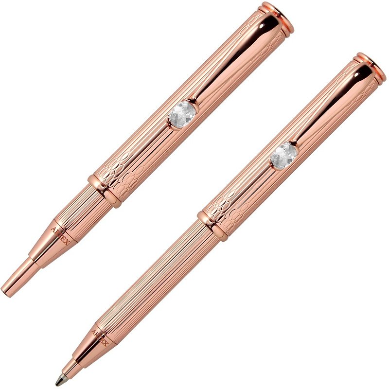 ARTEX favorite retractable ball pen Victor/ Rose Gold - Ballpoint & Gel Pens - Copper & Brass Gold