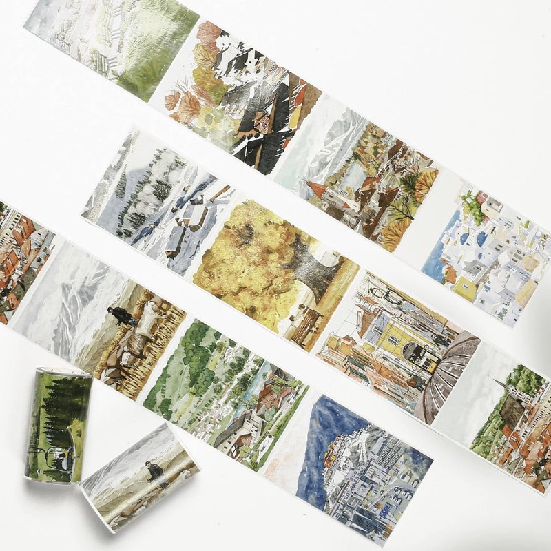 遠行天邊 PET紙膠帶 和紙膠帶 5米卷 - 紙膠帶/和紙/PET - 紙 多色