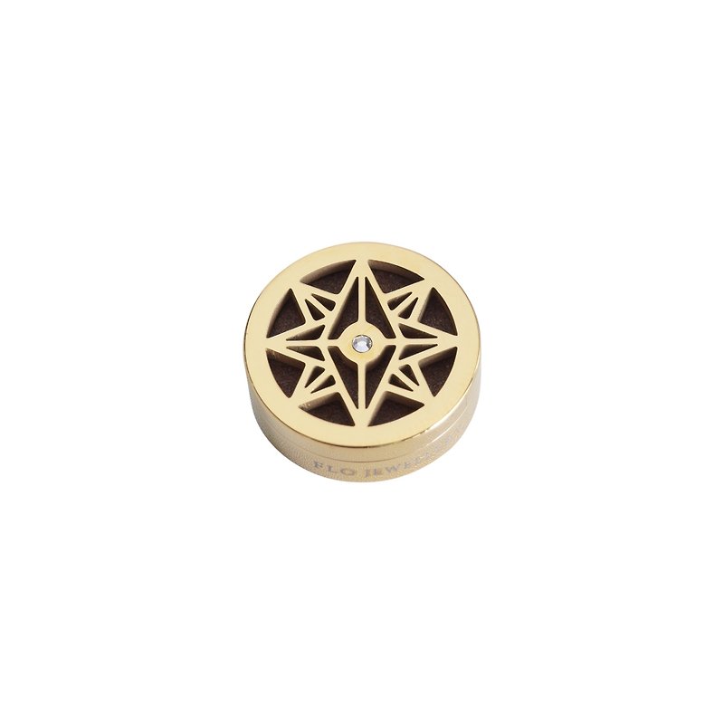 North Star Swarovski Crystal FLO Diffuser Aroma Diffuser Clip - Other - Stainless Steel Gold