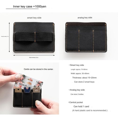 【刻印キーホルダー付き】インド刺繍リボン　本革　スマホショルダーポーチ 刻印名入れタグ付き】インド刺繍リボンとレザーで作ったスマホ