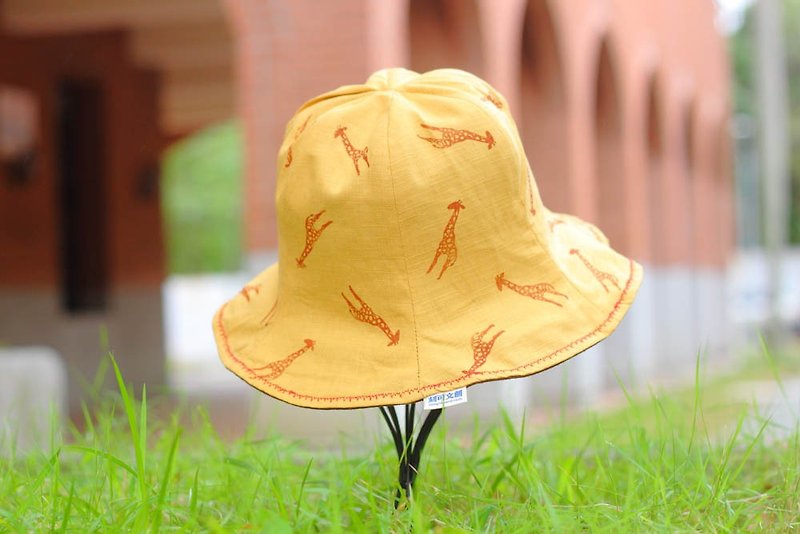 [Animal Planet series - giraffe neck bud hat-sided] - Hats & Caps - Cotton & Hemp Brown